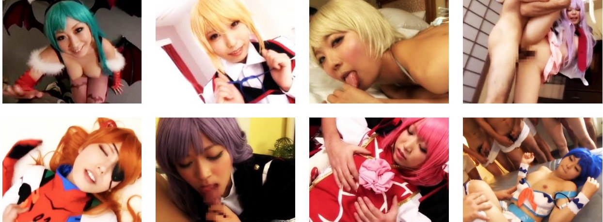 コスプレイヤーの動画が多いけどモザイク動画も多かった。